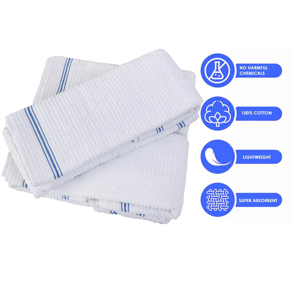 The Style Cafe - Barmop Towels – 24 Pack | 16 x 19 Inch