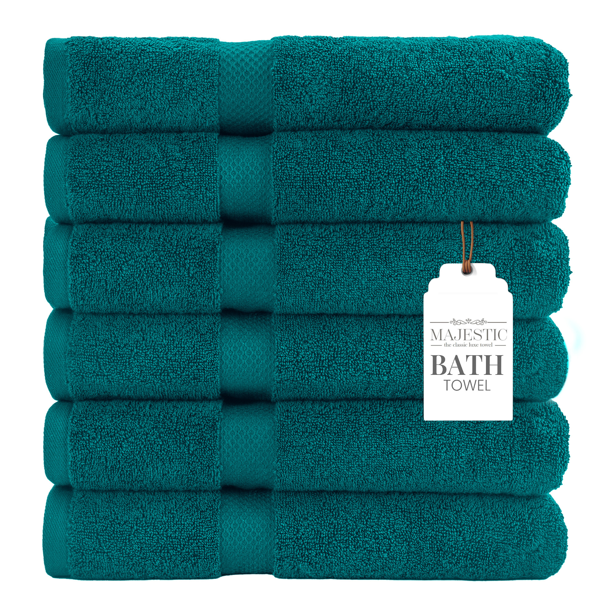 Majestic Premium Bath Towels 24 x 48 Pack of 6